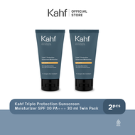 Twin Pack Kahf Sunscreen Moisturizer Triple+ Protection SPF 30 PA+++ 30 ml - 2 pcs Sunscreen Perawat