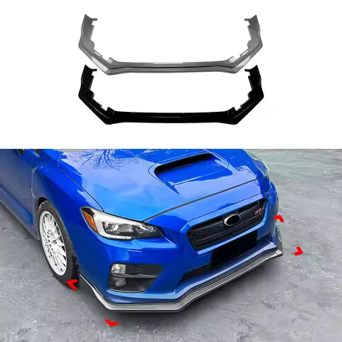 For Subaru WRX STI VA 2015-2021 Year ABS Front Diffuser Lip Bumper Splitter Spoiler Body Kit Accesso