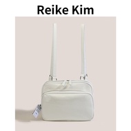 Reike Kim Handmade Small Niche Design Feeling Jennie Same Style Double Shoulder Bag Casual White Bac