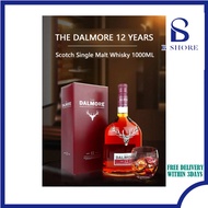 Dalmore 12 Year Old Highland Single Malt Scotch Whisky 1L (6-Bottle Case)