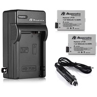 Powerextra LP-E8 Battery and Charger, 2-Pack 1900mAh LP E 8 Batteries for Canon EOS Rebel T3i T2i T4