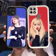 O-2 BLACKPINK Lisa Casing for Realme OPPO A35 C12 A15s A15 C25S C25 C15 Black and White