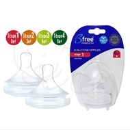 Bfree Freedom Wide Caliber Nipple 2pcs 0m+3m+6m+Suitable For PPEU Series Baby Bottle |Wide Caliber|P