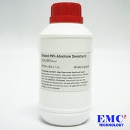 Ethanol (Ethyl Alcohol) Absolute 99% Denatured 500ml --non Methanol