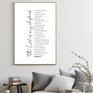 Psalm 23 Scripture Quote Print Bible Verse Christian Canvas Painting HD Poster Print Wall Art Pictur