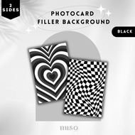 2 Sides Photocard Background Black / Photocard Filler Background / PC Binder Filler Kpop Wishlist / 