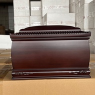 Urn Solid Wood Ebony Male Female Longevity Box Log Small Coffin Funeral Supplies 3.9