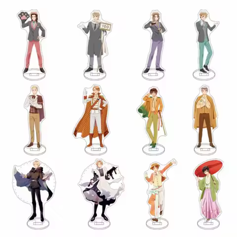 20PCS 15CM Hot Anime Axis Powers Hetalia Acrylic Stand Model Cosplay Characters Ornament Accessories