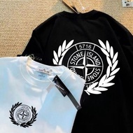 READY STOCK Stone Island T-Shirt Stone Island Classic Logo Print Design Short Sleeve Tshirt