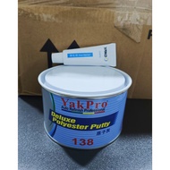 Simen Kereta warna Merah dan Kelabu(Brown and Grey) 1kg+hardener Polyester Putty/putty kereta
