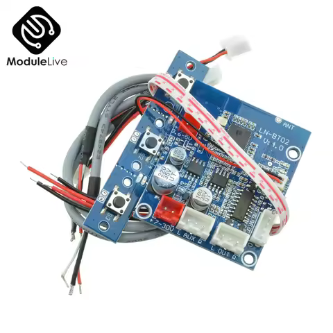 LN-BT02 Stereo Smart 4.0 Bluetooth Audio Receiver Module Wireless Stereo Sound Board 7V-30V For Car 