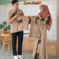 Feni ^^() Batik Couple Muslim Gamis Batik Modern Baju Pasangan [ Tyan4