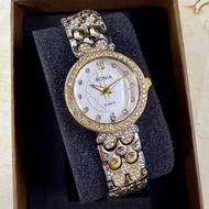 New Stock Bonia Ladies Watch Steel Strep Toten Black Diamond jam tangan perempuan Box