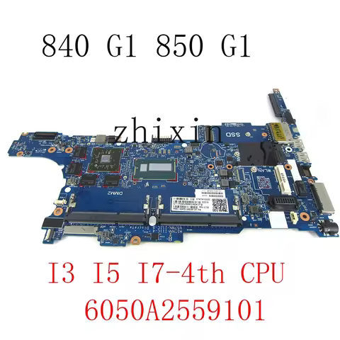 For HP Elitebook 840 850 G1 Zbook 14U G1 Laptop Motherboard i3 i5 i7 6050A2559101 730805-001 730804-