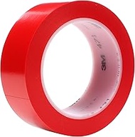 3M Vinyl Tape 471, Red, 1 1/2 in x 36 yd, 5.2 mil, 24 rolls per case