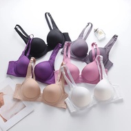 Women Bra Wired Seamless Lingerie BC Cup 34-42 Women's Plain Wired Underwear with Underwire Bra for 