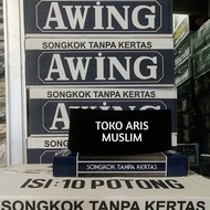 WHOLESALE BLACK AWING PLAIN AC SONGKOK PECI CONTENTS (10 PCS) 100% ORIGINAL, PREMIUM QUALITY MATERIA