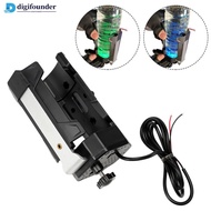 DIGIFOUNDER Adjustable Motorcycle Scooter Handlebar Mount Cup Holder with USB Charging G2J9