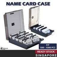 [SG SELLER] Business Card Storage Box  Large Capacity Card Holder Case Office Name Card Storage Orga