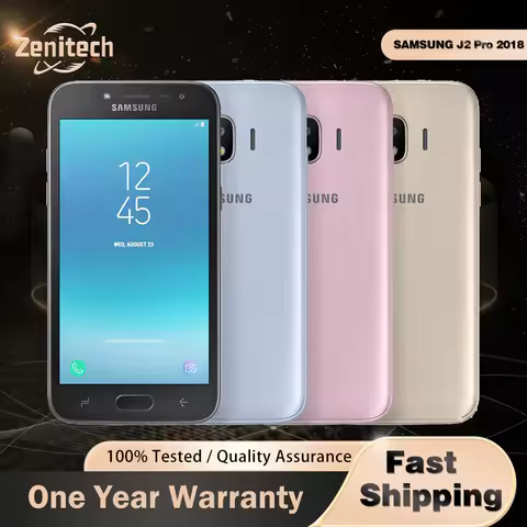 Original Samsung Galaxy Grand Prime J2 Pro (2018) J250F 4G Mobile Phone 5.0'' 1.5GB RAM 16GB ROM 8MP
