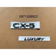 LOGO CHỮ CX5 LUXURY PREMIUM CAO CẤP DÁN XE MAZDA CX5 2022-2024