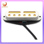 [gaozuo523.vn] For -Single Coil Pickup Size Compatible 6 Hole+ 2 Groove Mini Humbucker Gold& Silver 