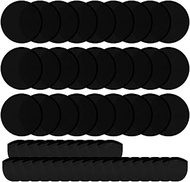 30PCS Foldable Flying Disc Fans Set with Bags, 9.8 Inch Black Egde Fabric Beach Flying Disc for Wedd