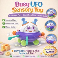 Busy UFO Sensory Toys Teething Educational Baby Toys Montessori busy Toys Baby Practice motor Skills