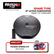 SHUTTLE LAB Subwoofer 13inch Spare Tyre Active Subwoofer 600W Car Woofer Tire Kereta SL-TYREHUB13
