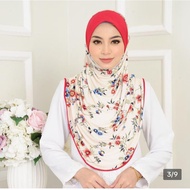 Tudung Sarung Premium corak kedut bahu fancy Printed