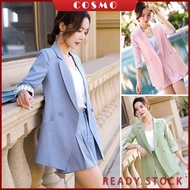 COSMO 2 PCS Suit ( blazer + shorts ) Summer 1/2 Sleeve Set Wear Plus Size S-3XL Women Fashion Korean Ladies Little Suits Office Wear Ol Clothes