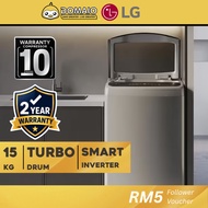 LG 15KG INVERTER TOP LOAD WASHING MACHINE T2515VBTB