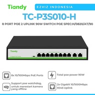 TIANDY TC-P3S010 F SWITCH POE 8 PORT + 2 UPLINK GIGABIT 90W