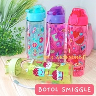Smiggle Drinking Bottles Cute Colorful School Children's Drinking Bottles Flip Top Body Colorful 600ml