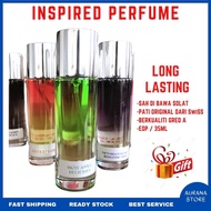 Minyak Wangi Perempuan Lelaki Inspired Perfume Spray Mesra Solat Travel Size EDP 35ML