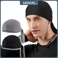 [Johor Stock] Head Cover Pirate Hat Comfortable Soft Wicking Durag Helmet Inner Cap Breathable Penut