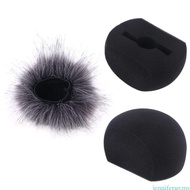 jenniferag.my Foam Mic Wind Cover Furry Windscreen Muff for ZOOM H5 H6 Recorder Microphone