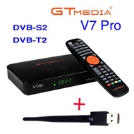 FFDWAA HD 1080P USB WiFi Adapter Set Top Box Satellite TV Receiver GTMEDIA V7 PRO with CA Card Slot DVB S2/T2 Combo