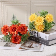 #网红多肉莲花商场花束摆件塑料家居客厅仿真花餐桌北欧道具装饰花; Influencer Succulent Lotus Shopping Mall Bouquet Decoration Plastic