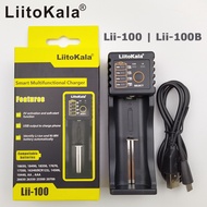 Bộ sạc pin đa năng Liitokala Lii-100 USB Lii-100B cho pin AA AAA 18650 26650 14500 1.2V 3.2V 3.6V 3.