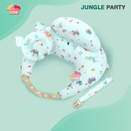 หมอนรองให้นม หมอนเด็ก ที่รองให้นม ใบใหญ่ ส่วนเสริมโอบหลัง หมอนหลุมรองศีรษะ มีสายคล้องคอ Nursing Pill