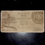 uang kuno indonesia 100 Gulden seri federal I 1946