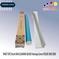 OPC Drum and CLEANING BLADE Package for Canon IR2200 IR3300 IR2800 IR 2200 3300 Compatible