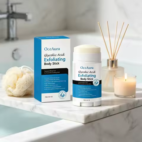 OceAura Glycolic Acid Cream for Chicken Skin Brightening Soft Smooth Body Exfoliant Pore Minimizer S