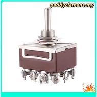 AC 380V 10A ON/OFF/ON 3 Positions 12 Pin Latching Toggle Switch 4PDT