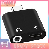 <CarFashion> Mini Type-C Adapter USB31 2 in 1 USB C to 35mm Type C Cable Converter for Phones