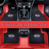 HYS 4PCS Carpet Flannel Odorless Anti-slip Car Floor Mats for Kia k2 k3 k4 Picanto Sorento Sportage 