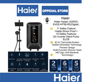 Haier Water Heater Pemanas Air Home Shower 3800W/4200W EI38M-FP1S/EI38E-FP3B/EI42E-FP3B/EI42M-BP1W-R