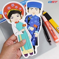 Board Arrangement Set ASEAN'S National Costumes 10 Countries (ASEAN'S Costumes) Made From Plastic/ET