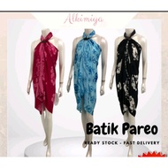 (Ready Stock) SW0004 Pario Batik Perempuan Instant Women Batik Pareo Skirt Beach Wear Woman Muslimah